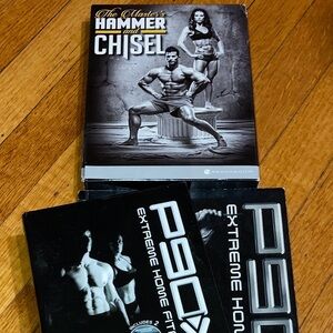 Beachbody P90X and Hammer & Chisel DVD Set lot, fitness guide